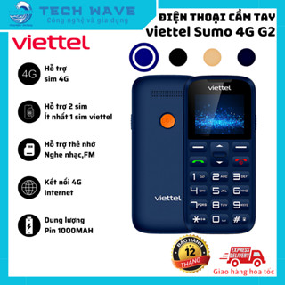Điện thoại cho người cao tuổi viettel Sumo 4GG2 - Bàn phím lớn - Loa to - Pin 1000mah - 2 sim 2 sóng
