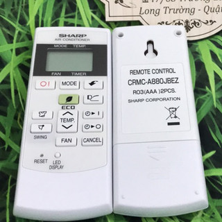 Remote điều khiển máy lạnh điều hoà Sharp- chính hãng