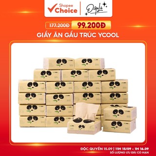  Giấy ăn gấu trúc Ycool giấy vệ sinh 1 thùng 30 gói