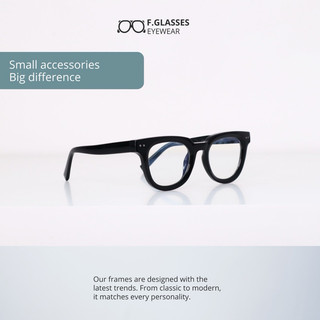 MẮT KÍNH SANTA - F.GLASSES (BLACK)