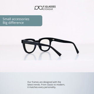 MẮT KÍNH SANTA - F.GLASSES (BLACK)