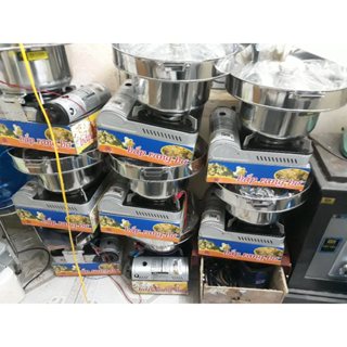 Máy làm bỏng ngô,máy nổ bỏng ngô loại dùng gas nhỏ,gas mini nồi siêu dày 3 lớp có vành máng <Năng suất 300-500g/lần>