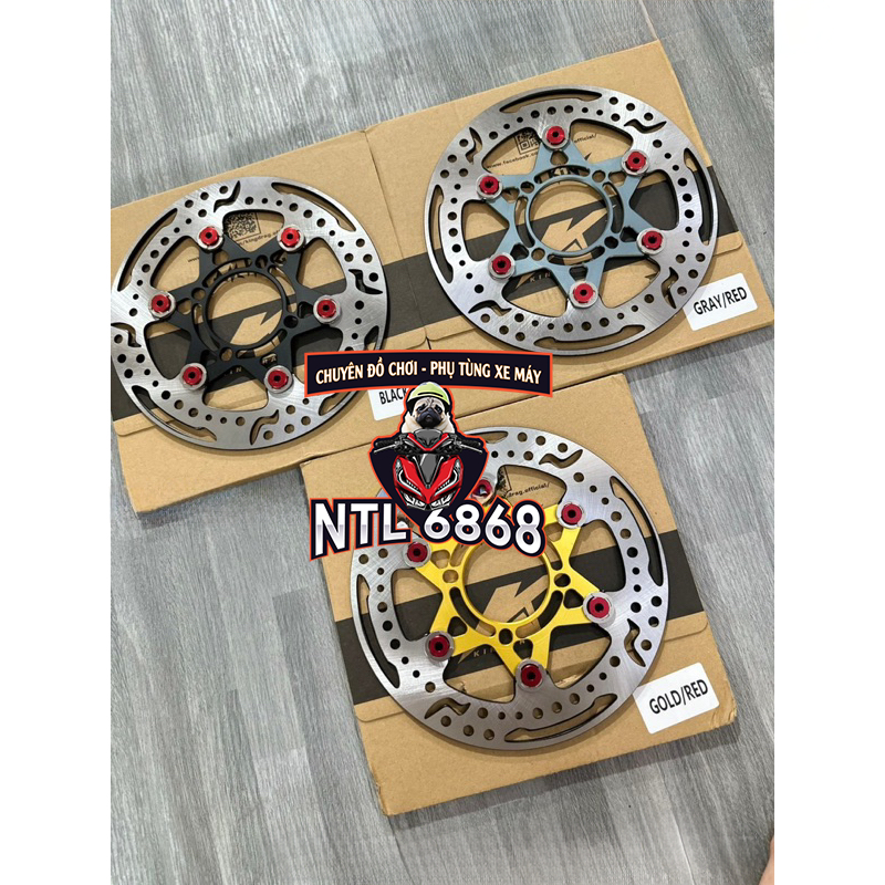 Đĩa thắng king drag 220mm khoen đỏ