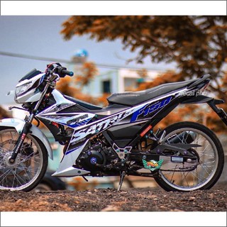 Tem Rời Satria Trắng xanh Racing (J)