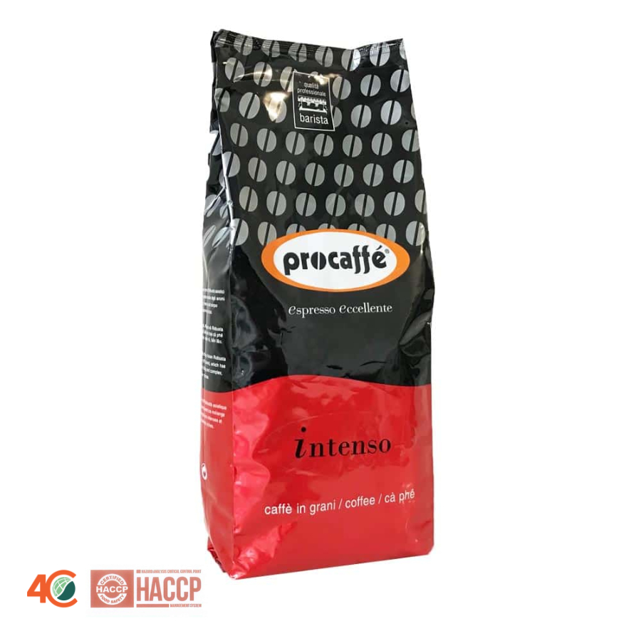 PROCAFFE Cà phê hạt/bột pha máy Procaffe Intenso