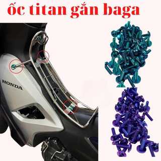  Ốc titan gr5 xịn lắp baga xe wave hàng chính hãng bảo hành 1 năm không phai màu 