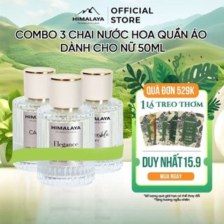 Combo 3 chai nước hoa quần áo Himalaya dành cho Nữ 50ml