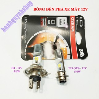Bóng đèn pha xe máy LED H4 T19 OSRAM lắp xe Dream Wave Vision Lead Sirius ánh sáng trắng