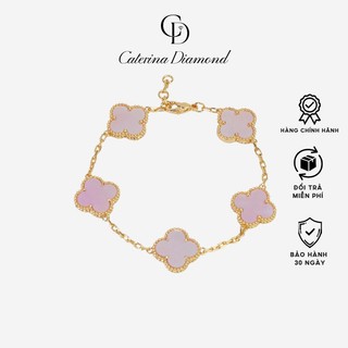 Vòng tay nữ Caterina Diamond Rose Gold And Stone Clover Flower Bracele 2266PI