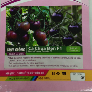 Gói 5 hạt cà chua đen