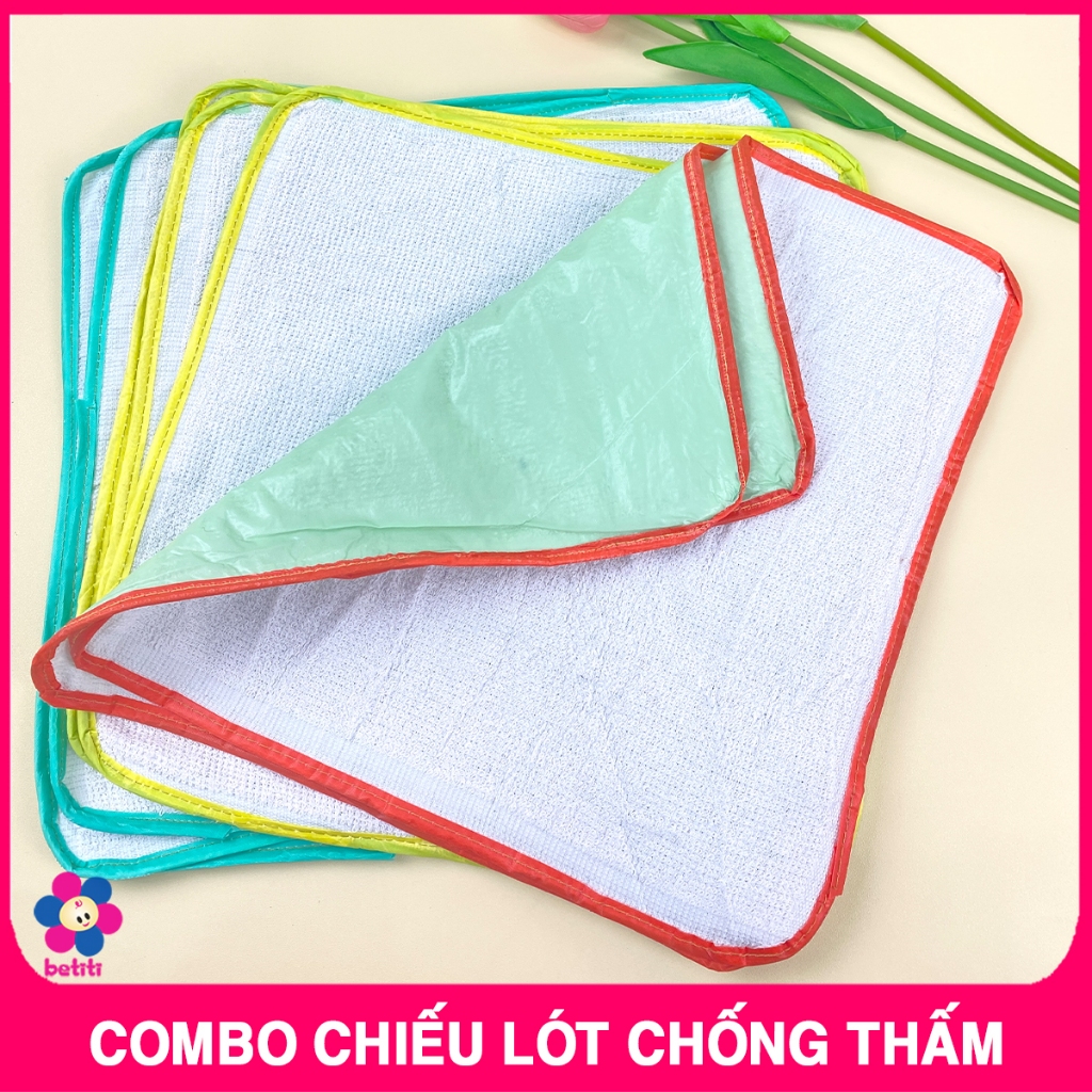 Combo Chiếu Lót Chống Thấm Dùng Thay Tã Cho Bé