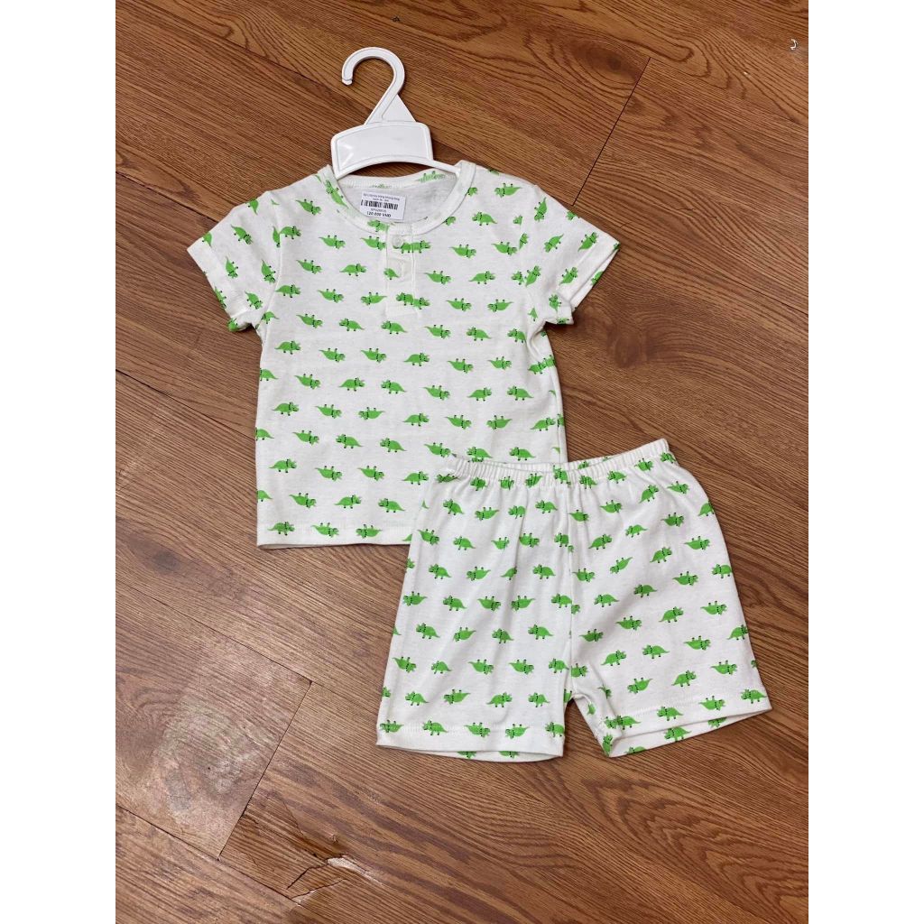 Bộ Litibaby trắbg khủng long xanh lá