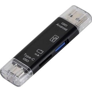 Đầu Đọc Thẻ Nhớ 3 Trong 1 Đa Năng (Type-C/Micro USB/TF)