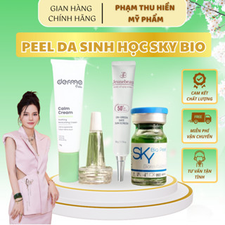 Peel Da Sinh Học Sky Bio + Kem Phục Hồi Derma Thế Hệ Mới Không Bong Tróc - Phạm Thu Hiền
