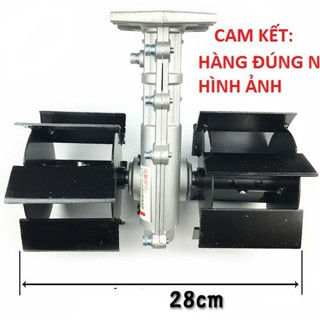 Đầu xới cỏ, đầu xới đất lắp cho máy cắt cỏ[ bánh thẳng ]