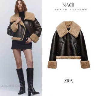 [ Có sẵn] Áo khoác nữ za ra lót lông siêu dày HÀNG CAO CẤP XUẤT XỊN CHUẨN 100% mẫu mới 2023 HOT NACII