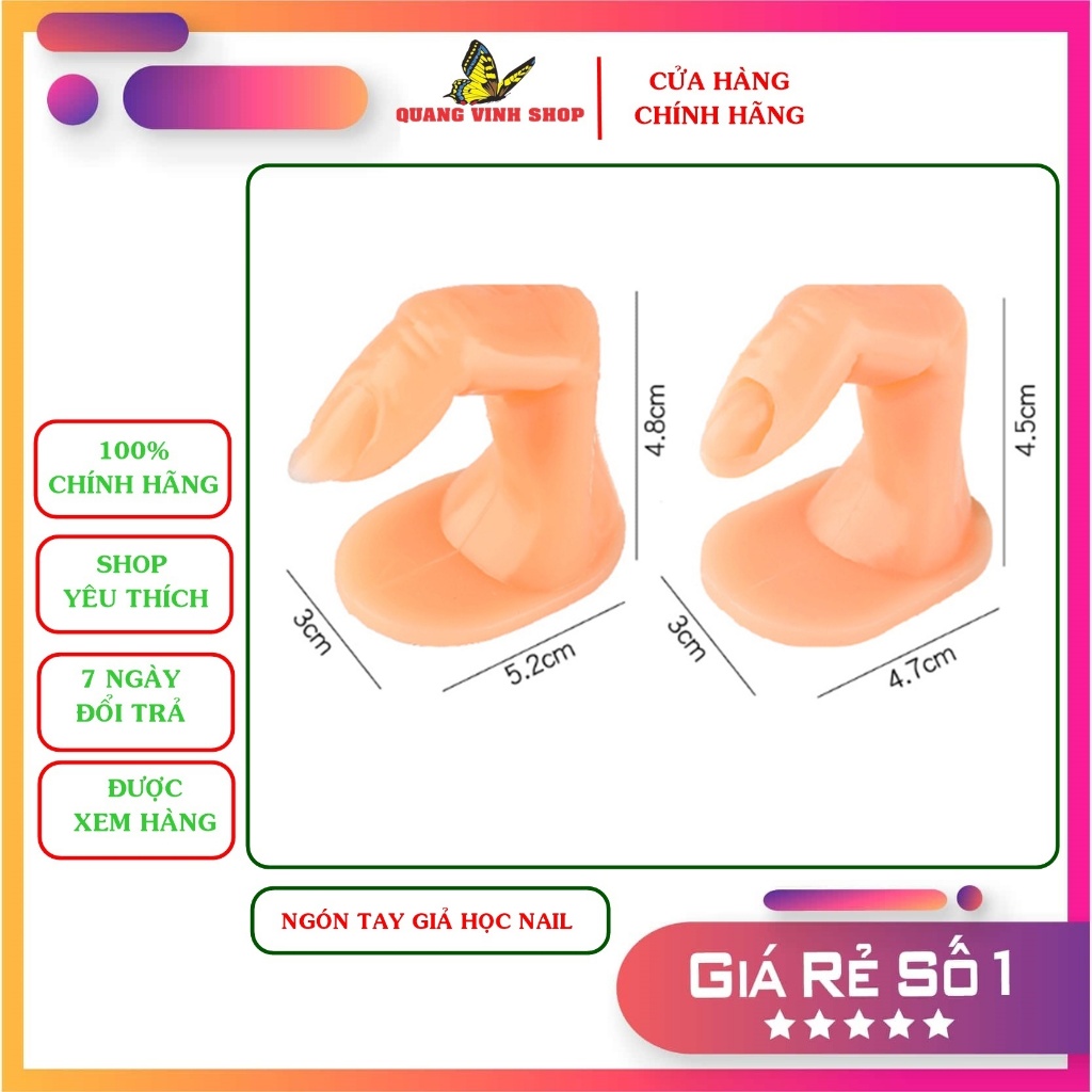 Ngón tay giả học nail