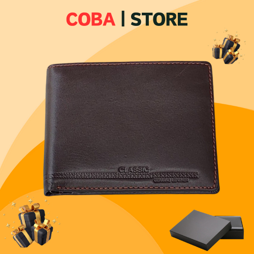 VÍ NAM BÓP NAM DA BÒ CAO CẤP BỀN ĐẸP - BẢO HÀNH 12 THÁNG- BÓP NAM | CLASSIC | Coba_Store