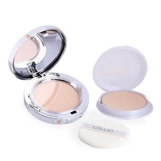 Phấn phủ siêu mịn hai lõi SPF 30/PA+++ CELLIO - Bạc