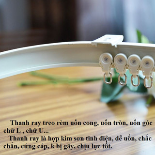 Thanh ray rèm uốn cong,tròn, uốn góc chữ U, L,