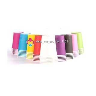 Cốc giấy nhiều màu sét 10 cái