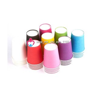 Cốc giấy nhiều màu sét 10 cái