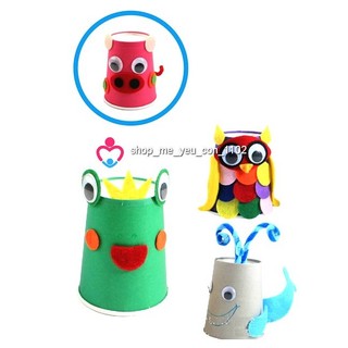Cốc giấy nhiều màu sét 10 cái