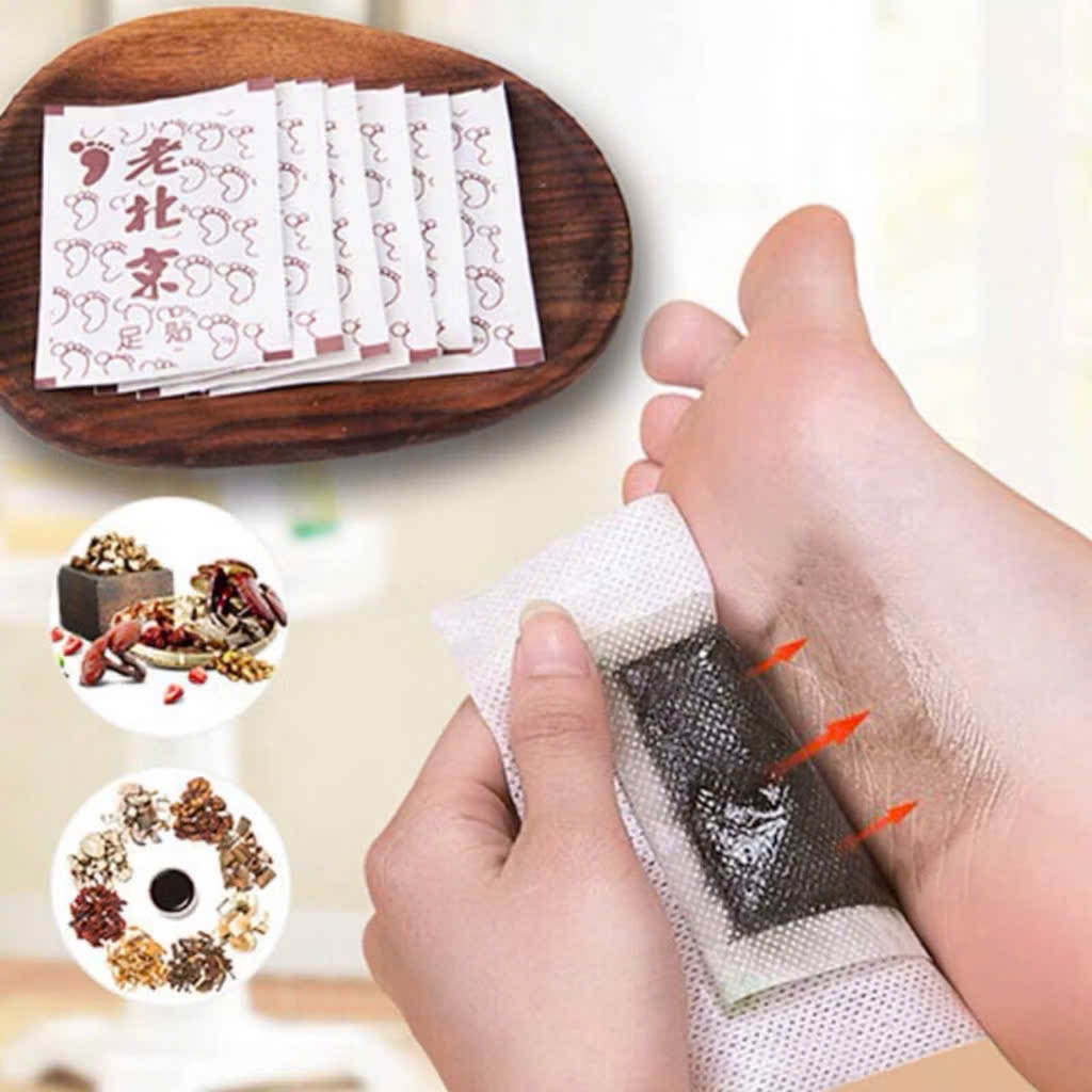 { Hộp 50 miếng } Hộp dán chân thải độc- giúp ngủ ngon giảm nhức mỏi - HDC001