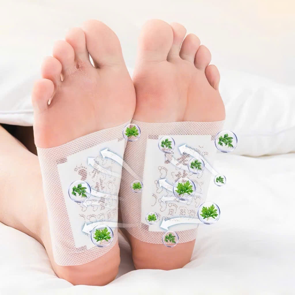 { Hộp 50 miếng } Hộp dán chân thải độc- giúp ngủ ngon giảm nhức mỏi - HDC001