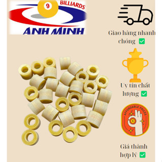 Phíp bida thủy tinh màu vàng 13mm giá 16k/c