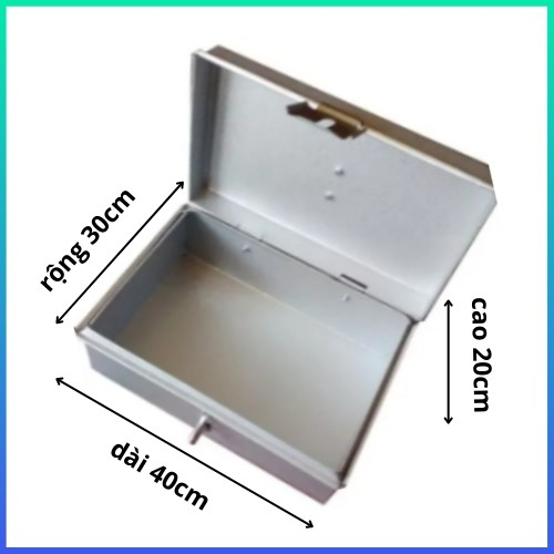 Thùng đựng đồ nghề có khóa (Kích thước 40 x 30 x 20cm)