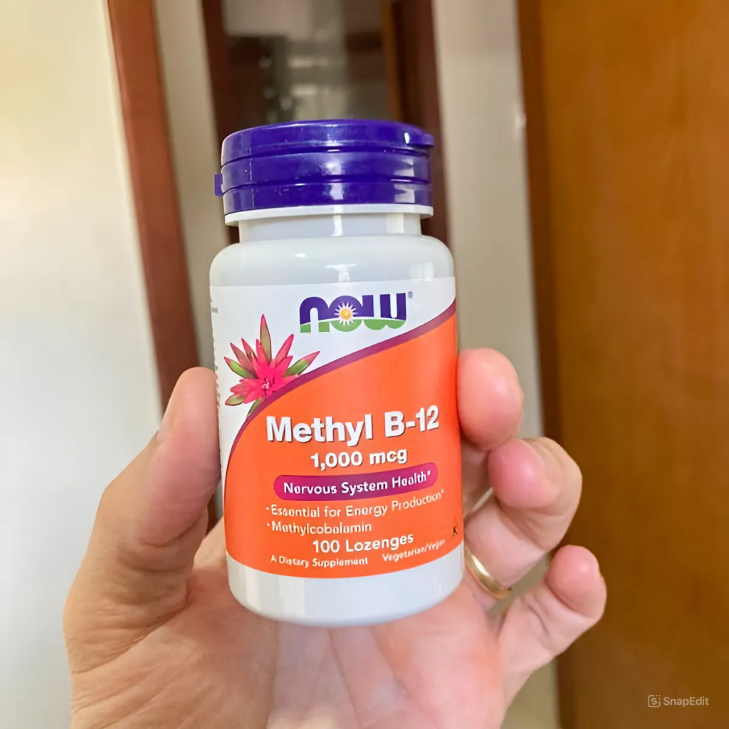 Viên Vitamin B12 Methyl Now 1000mcg (100 viên ngậm) bổ máu bổ não, giảm rụng tóc, suy nhược cơ thể