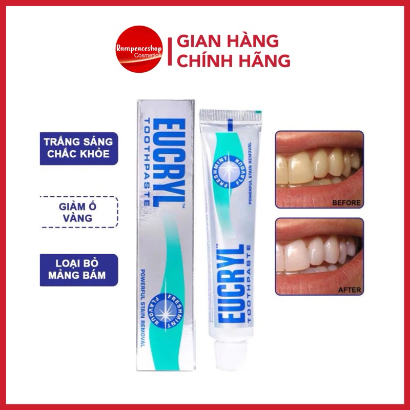 Kem Đánh Trắng Răng Eucryl Tooth Paste 62g - ANH