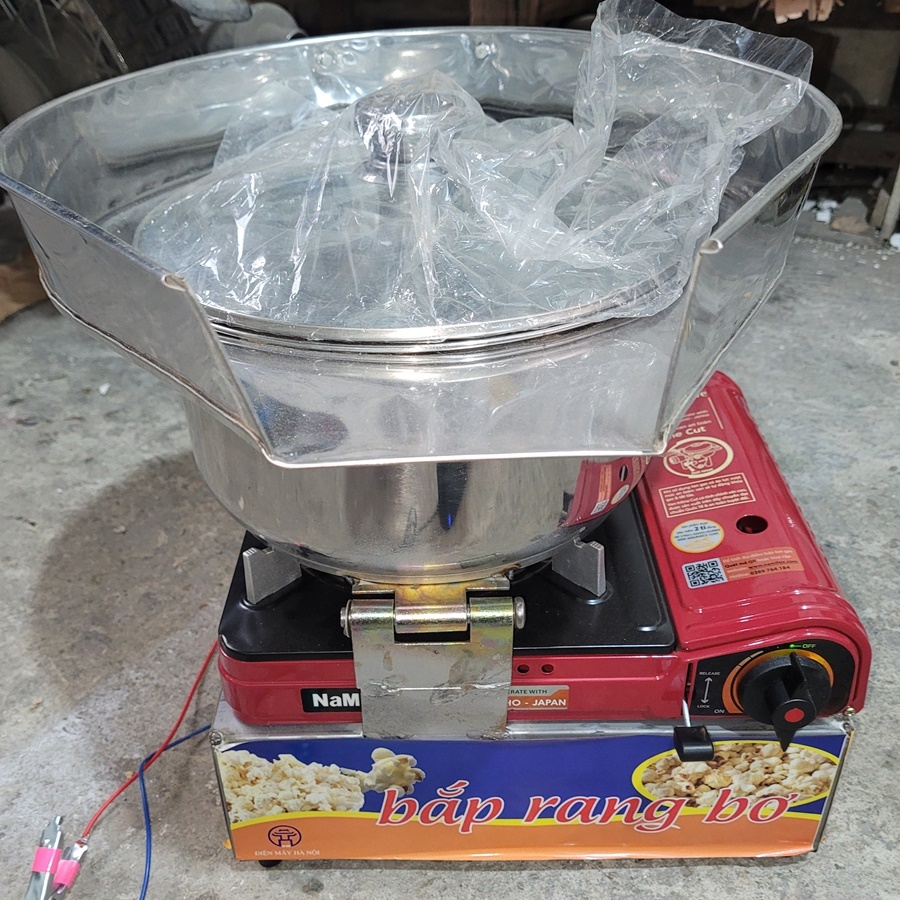Máy làm bắp rang bơ dùng gas mini (Hàng Xưởng)