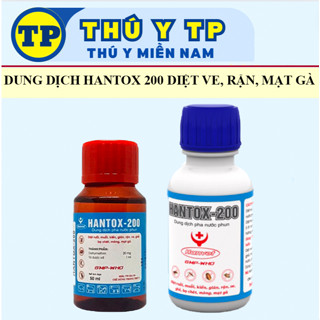 Hantox 200 diệt ruồi, muỗi, kiến, gián, rận, ve, ghẻ, bọ chét, mòng, mạt gà
