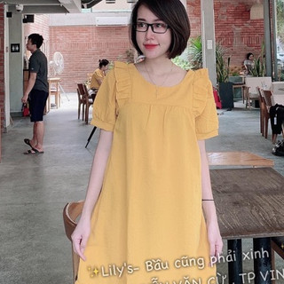 Váy xinh thời trang bầu bí bon chen