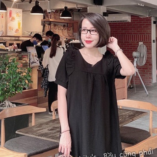 Váy xinh thời trang bầu bí bon chen