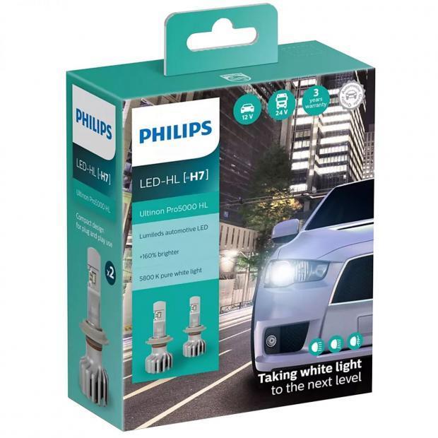 [LEDT2 ISOP] Đèn pha LED Philips Ultinon Pro5000 [Bảo hành 3 năm] [Số lượng: 1 cái]
