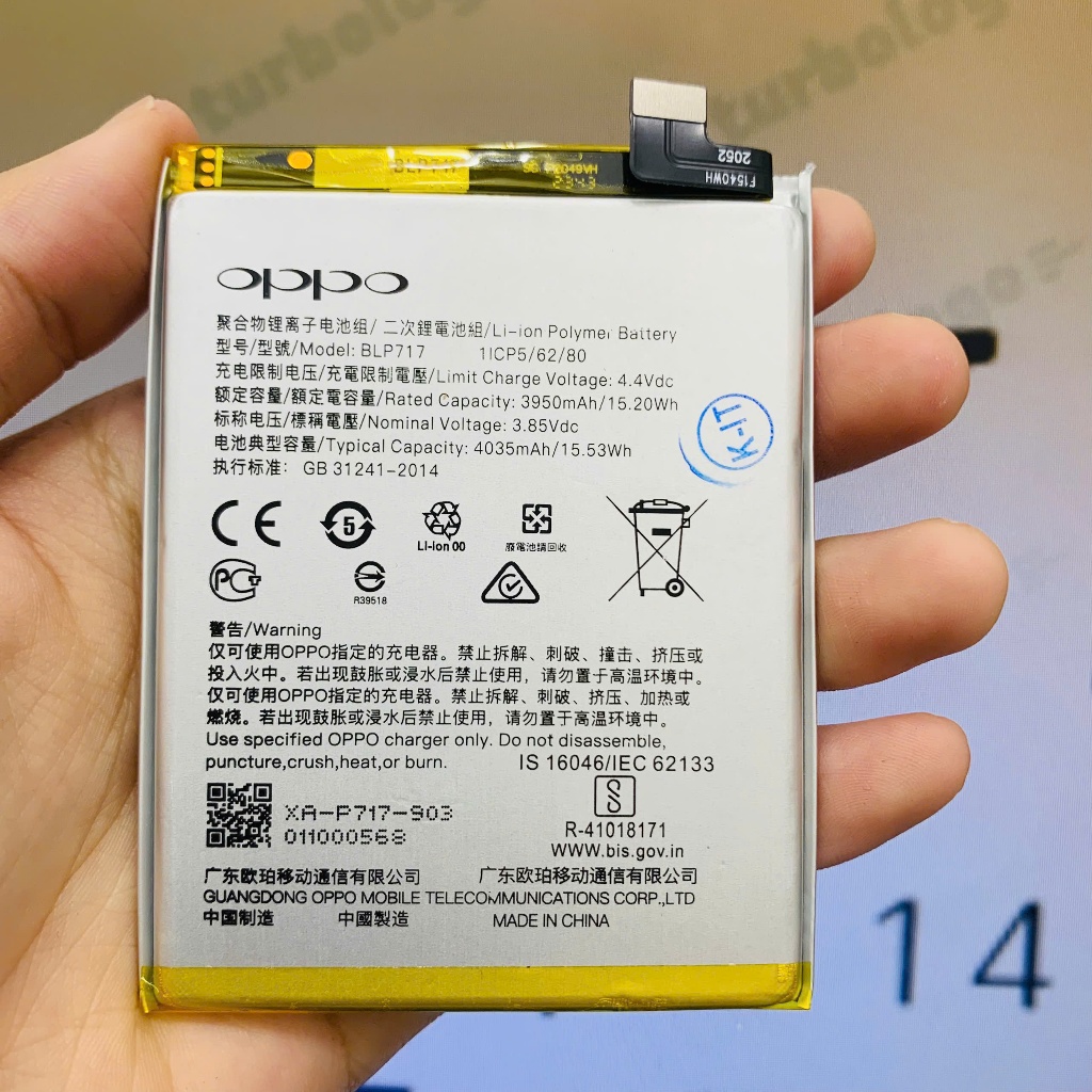 PIN OPPO RENO Z (BLP717) bao test đổi mới