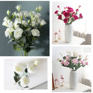 Hoa Lụa Cao Cấp, Cành hoa cát tường hoa giả nhân tạo, hoa trang trí, hoa decor đẹp giống thật