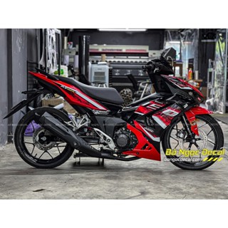 TEM RỜI DÁN XE WINNER X V3 MÀU ĐỎ ĐEN 2024