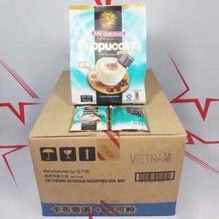 05 bịch Cà phê Cappuccino Aik Cheong (mỗi bịch 306g x 12 gói nhỏ 25g)