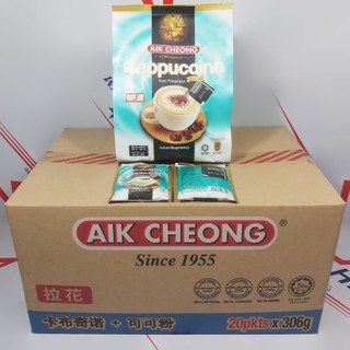 05 bịch Cà phê Cappuccino Aik Cheong (mỗi bịch 306g x 12 gói nhỏ 25g)