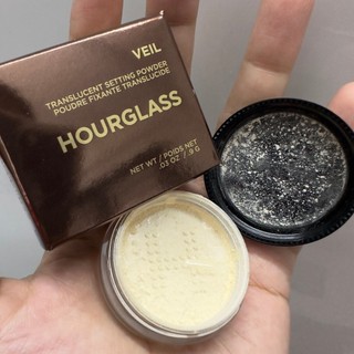 (Lô 10/2019 - Bung seal do vận chuyển) Phấn phủ bột Hourglass Veil Translucent Setting Powder mini 0.9g
