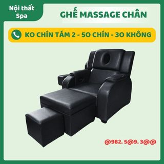 Ghế foot massage chân giá xưởng, ghế massage spa nâng hạ lưng, ghế làm nail chuyên dụng