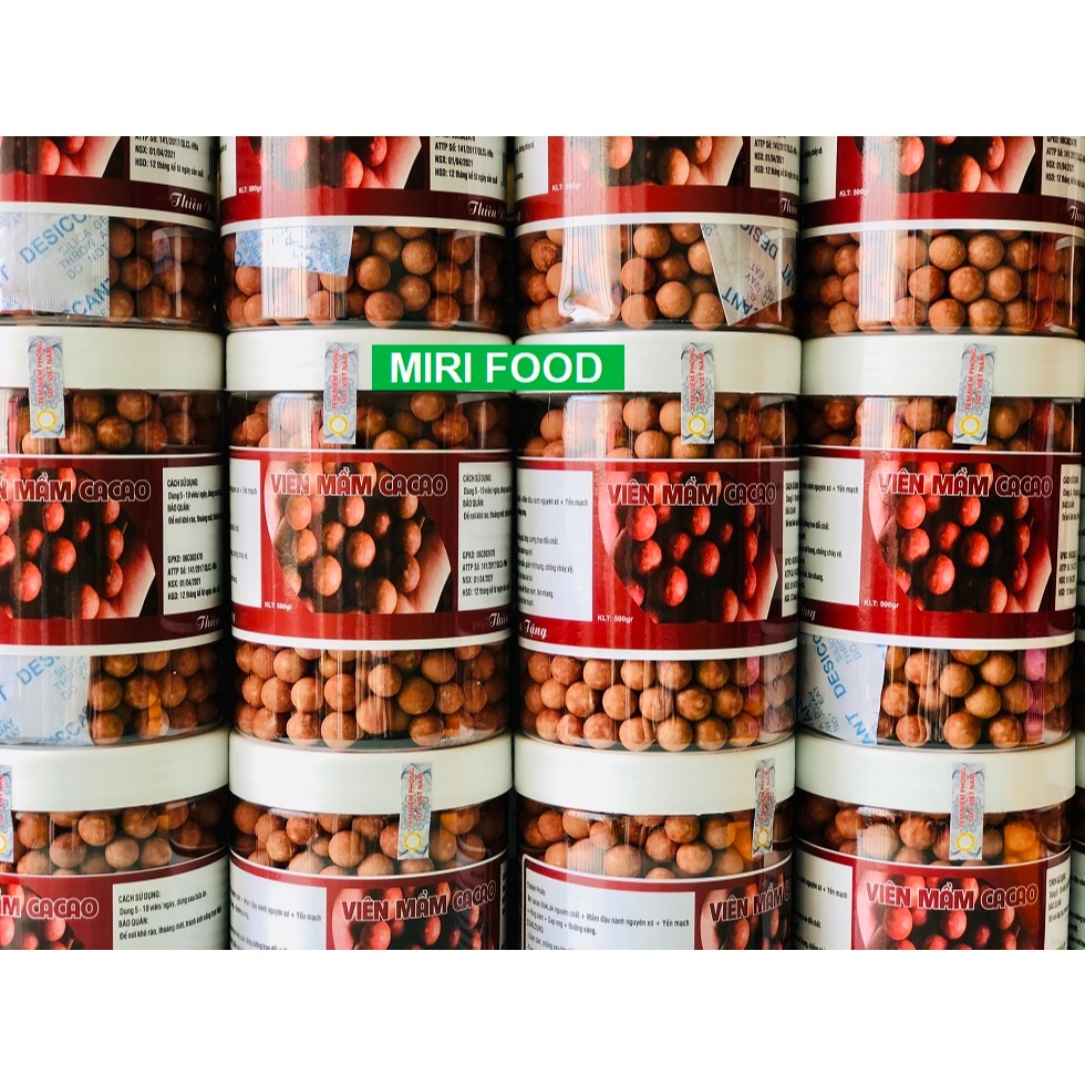 [CÓ CHE TÊN] 500gr Viên Mầm Đậu Nành Cacao Tăng Vòng 1 Nở Ngực Đẹp Da Tăng Cân Giảm Cân Có Chứng Nhận ATTP - Handmade