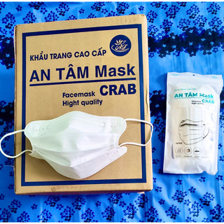✅ [ Giá sỉ ] Thùng 300 cái khẩu trang cua king Crab An Tâm Trắng