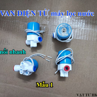 Van từ máy lọc nước RO, Van điện từ tròn GC2 DAUER 24VDC, Valve nối nhanh mẫu 1 hàng [Mới