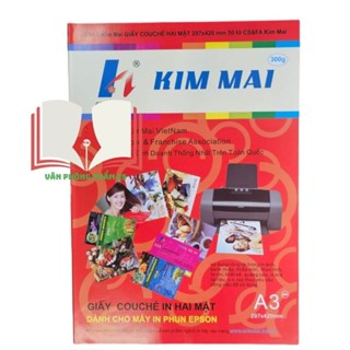 Giấy in ảnh 2 mặt bóng couche A3-260gsm và 200gsm  kim mai.