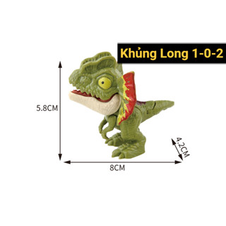  Đồ Chơi Khủng Long Cắn Ngón Tay Bạo Chúa Mô Hình Bằng Nhựa Hàm Có Lò Xo Vui Nhộn 
